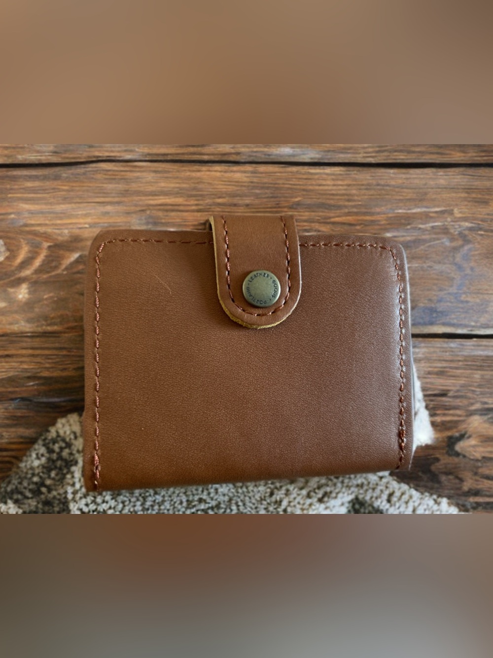 Portland leather Mini Bifold Wallet - Honey